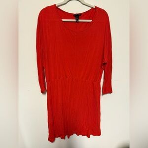 H&M 🍊 Soft jersey long sleeve dress. Elastic waistband.